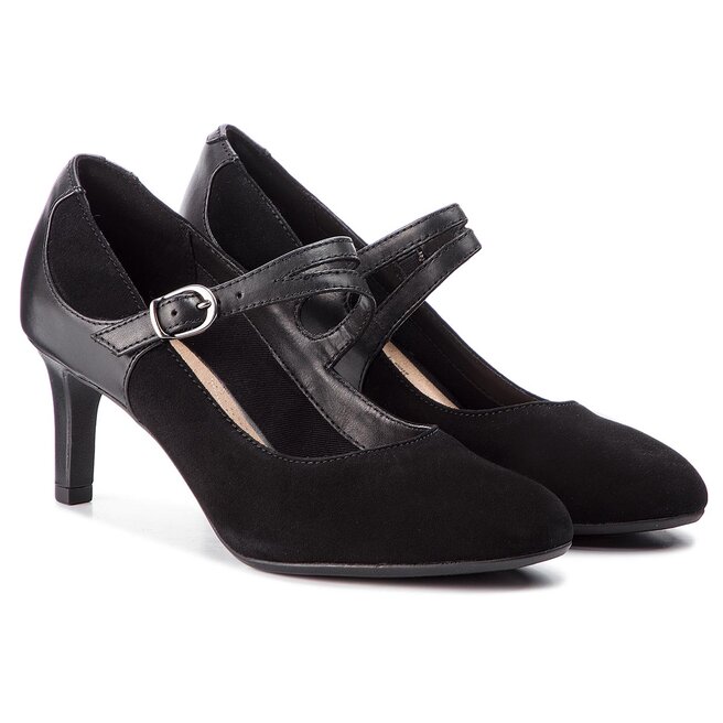 Pantofi Clarks Dancer Reece 261371844 Black Combi epantofi.ro