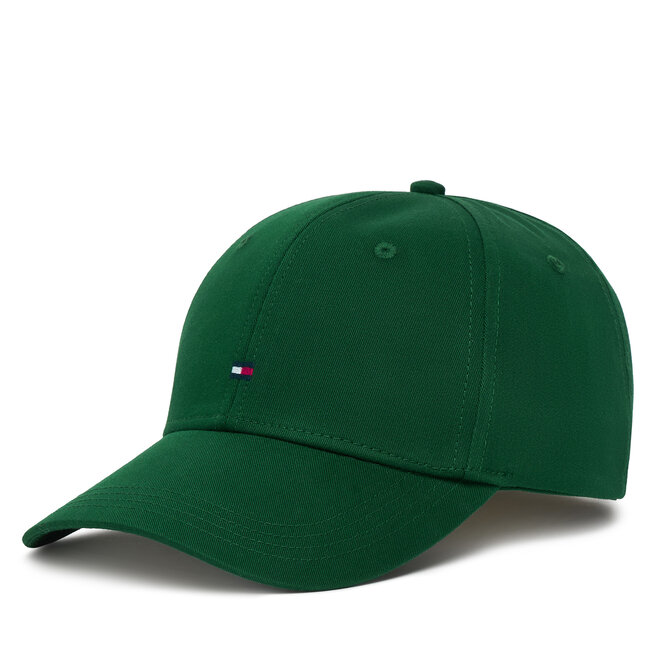 Czapka z daszkiem Tommy Hilfiger Th Flag Cotton 6 Panel Cap AM0AM13008 Zielony -