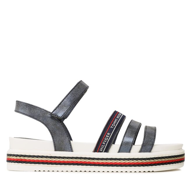Sandały Tommy Hilfiger Platform Velcro Sandal - S Granatowy