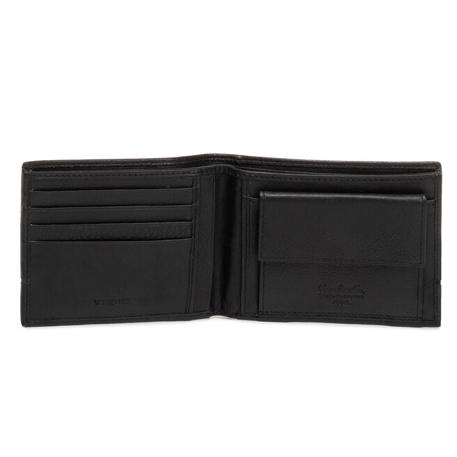 Pierre Cardin Velika moška denarnica Pierre Cardin Sahara TILAK15 8805 Czarny/Niebieski