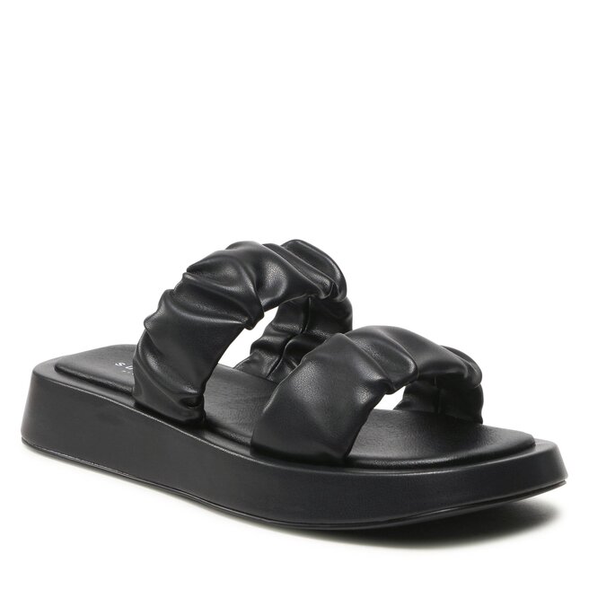 Șlapi Surface Project Wrinkle Black Black imagine noua gjx.ro