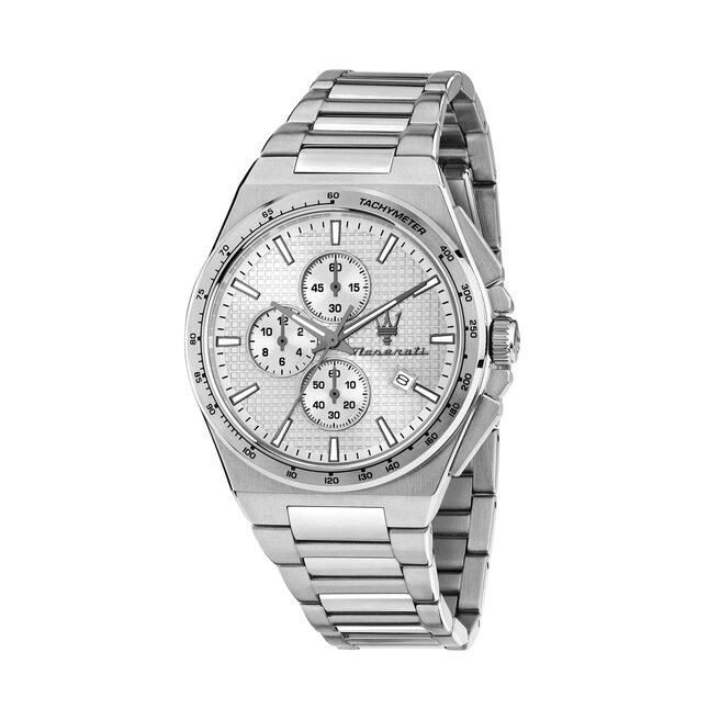 Zegarek Maserati Velocita Slim Chronograph R8873653005 Srebrny -
