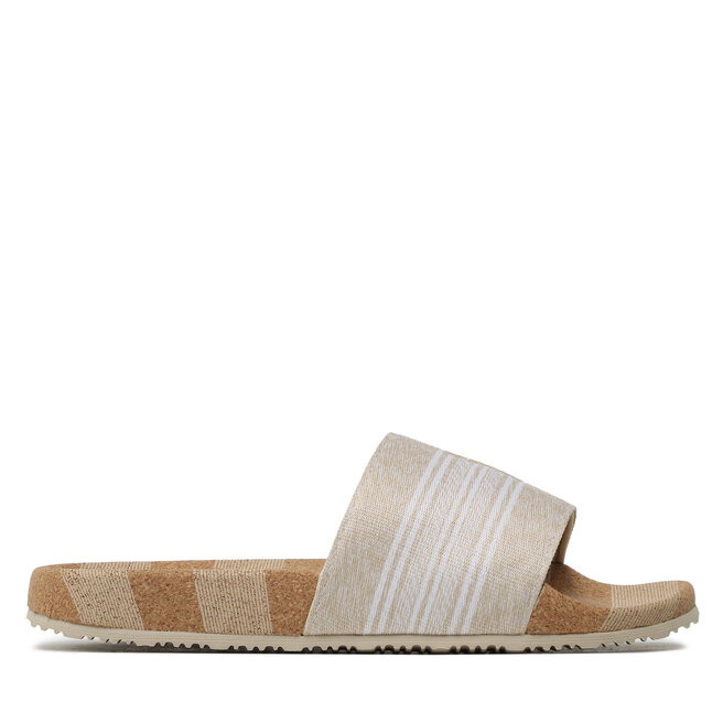 Tommy Jeans Șlapi Tommy Jeans Th Woven Slide FW0FW07259 Light Sandalwood RBS