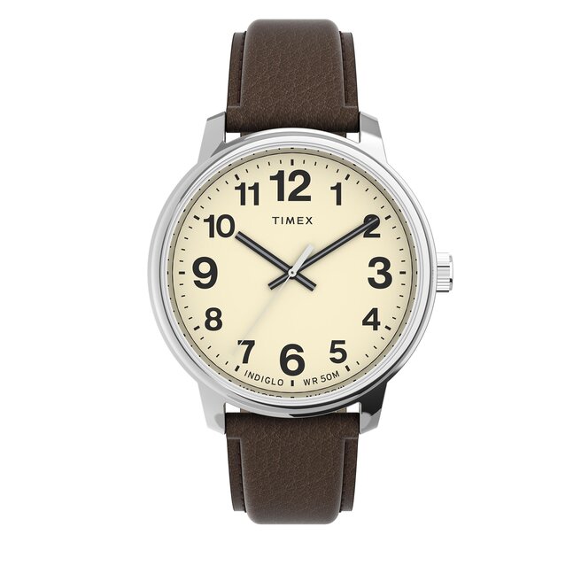 Ρολόι Timex Easy Reader TW2V21300 Brown/Silver