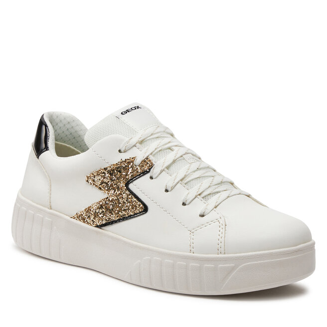 Sneakers Geox J Mikiroshi Girl J45DVA 0BCEW C0404 D White Black