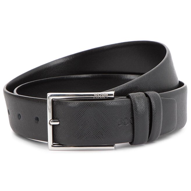 Cintura Uomo Joop! In Pelle - Larga 3.5 Cm, Colore Nero, Fibbia Classica, 115 Cm