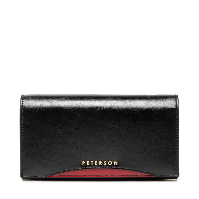 Peterson Великий жіночий гаманець Peterson BC 411 Black/Red