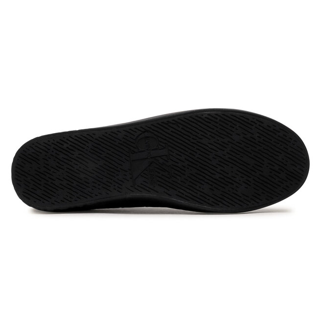 Calvin Klein Jeans Sportcipő Calvin Klein Jeans Vulcanized Laceup Zip Pu-Ny YM0YM00078 Full Black BEH