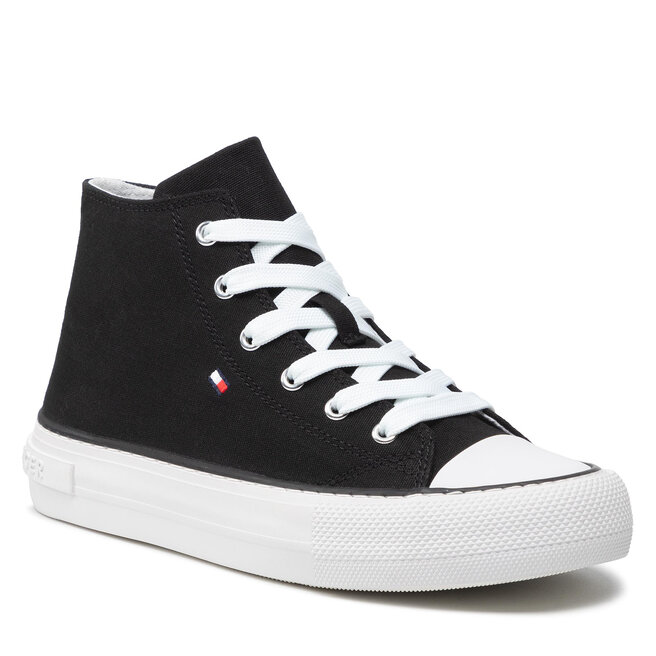 Teniși Tommy Hilfiger High Top Lace-Up Sneaker T3A4-32119-0890 S Black 999