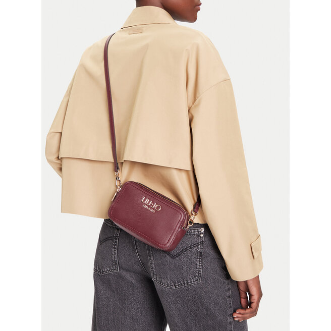 Torebka Liu Jo Ecs S camera Case AF5100 E0058 Bordowy -