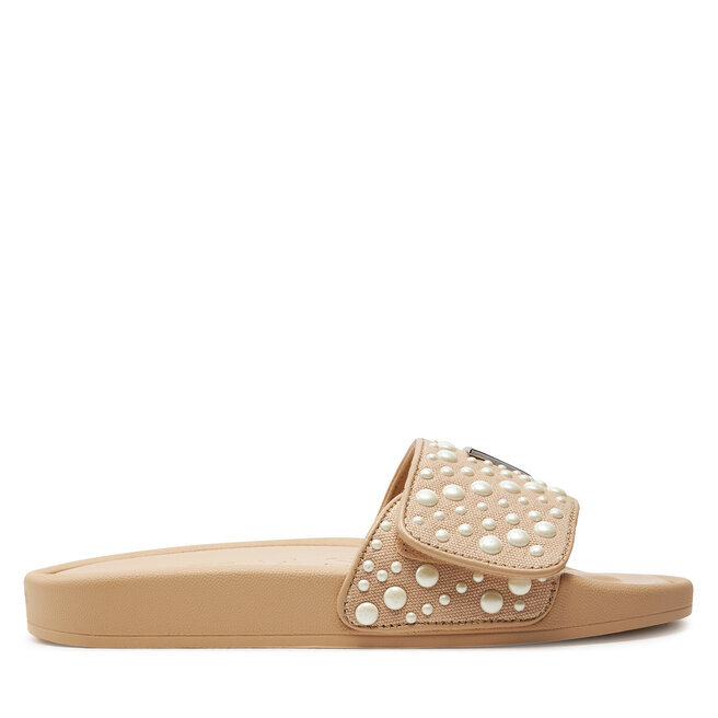 Klapki Guess FLGCAN - Beżowy