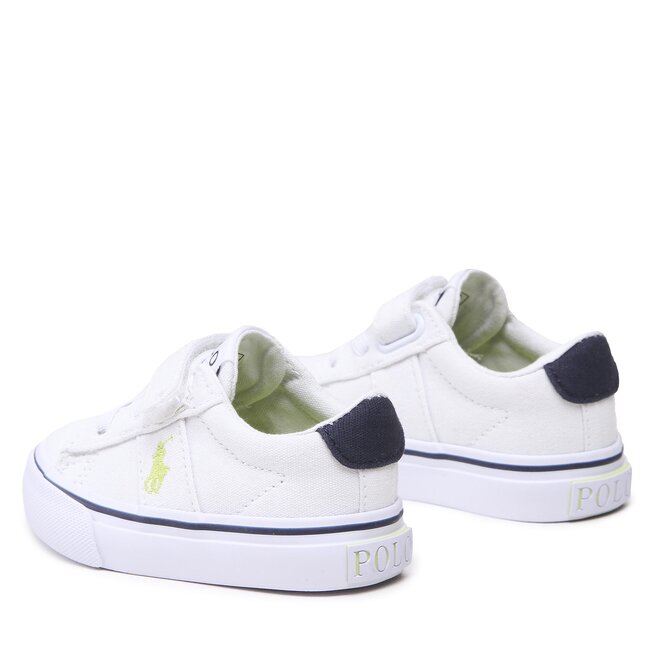 Polo Ralph Lauren Гуменки Polo Ralph Lauren Sayer Ps RF104093 White Recycled Canvas/Navy/Citron w/ Citron PP