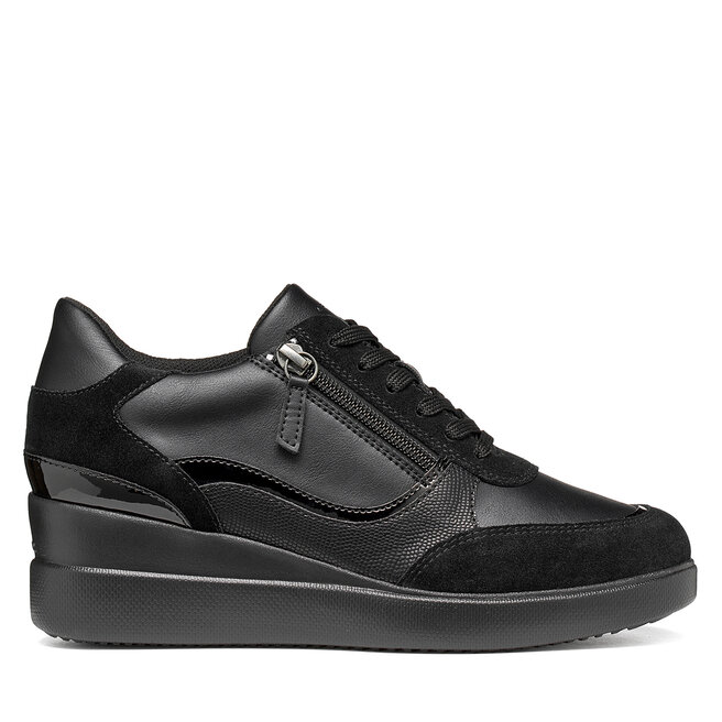 Sneakersy Geox D Stardust D6630B 5422 C9999 Czarny