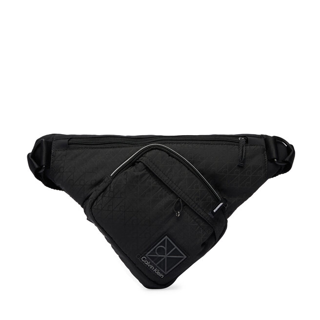 Saszetka Calvin Klein Utility Emblem Aop Crossbody LV04D3386G Czarny -