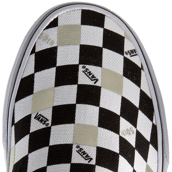 gold checker vans