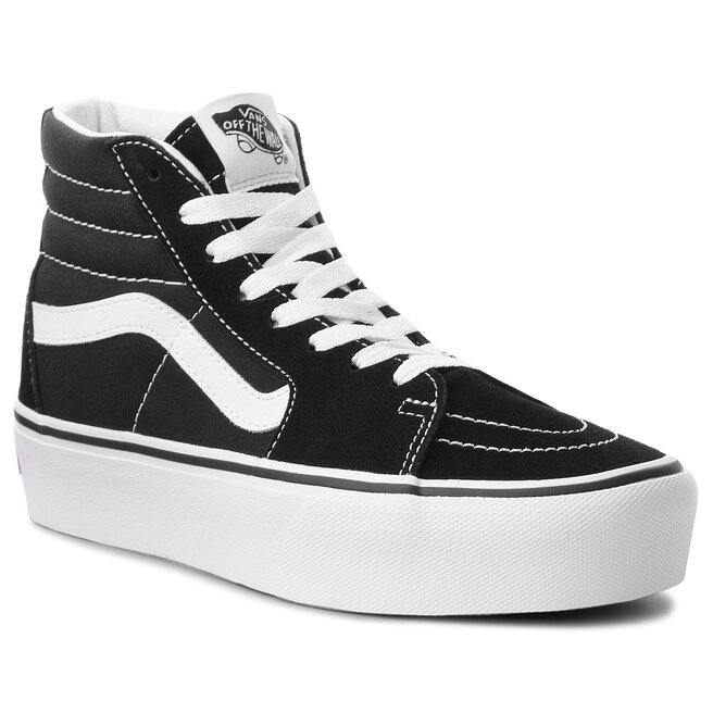 vans black true white