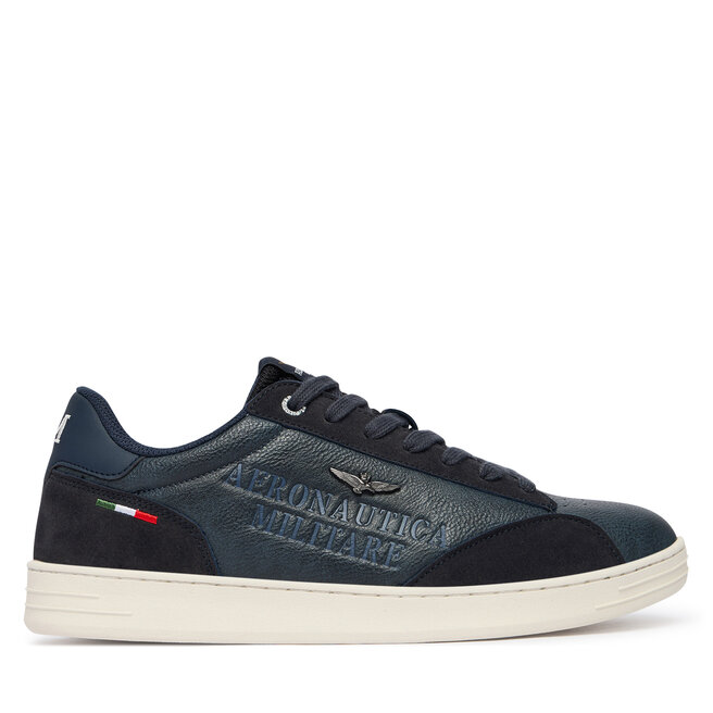 Sneakersy Aeronautica Militare 261SC0306UCT04325 Granatowy - męskie
