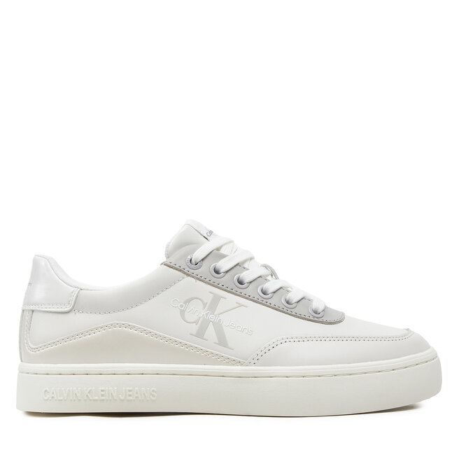 Sneakersy Calvin Klein Jeans Classic Cupsole Low Lace Lth Ml - Biały