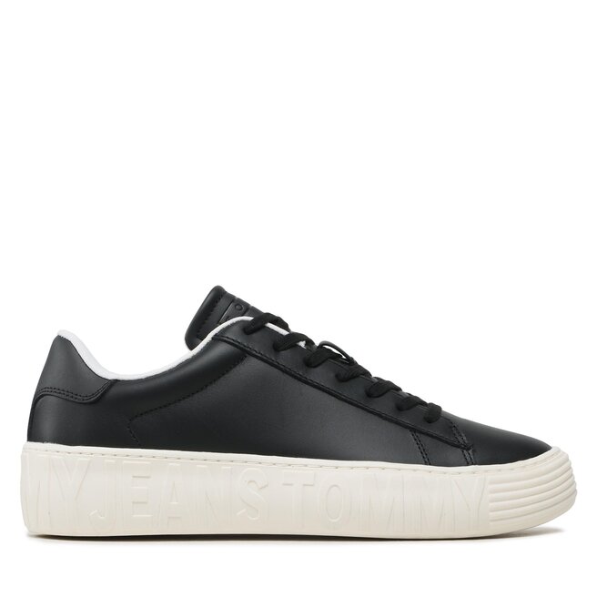Tommy Jeans Sportcipő Tommy Jeans Leather Outsole EM0EM01213 Black BDS