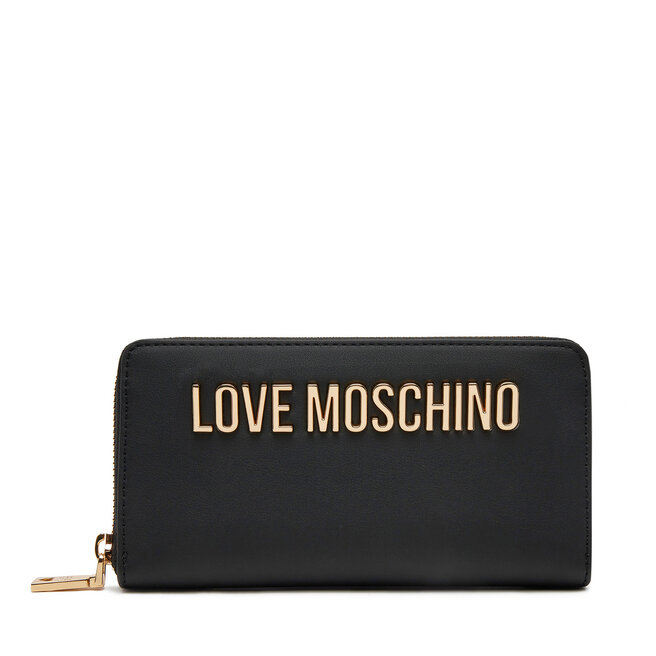 Duży Portfel Damski LOVE MOSCHINO - Czarny