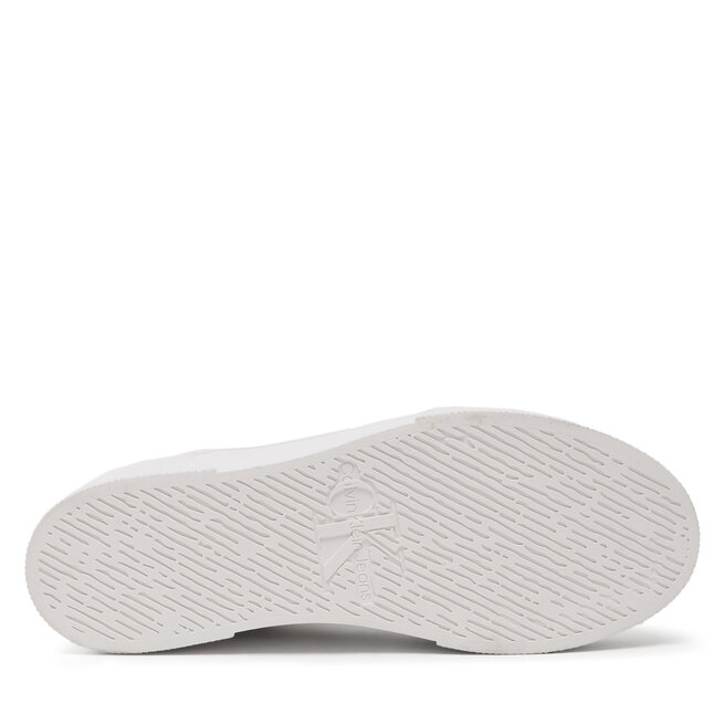 Calvin Klein Jeans Сникърси Calvin Klein Jeans Flatform+ Cupsole Mid Softny YW0YW00918 White/Firecracker 0LC