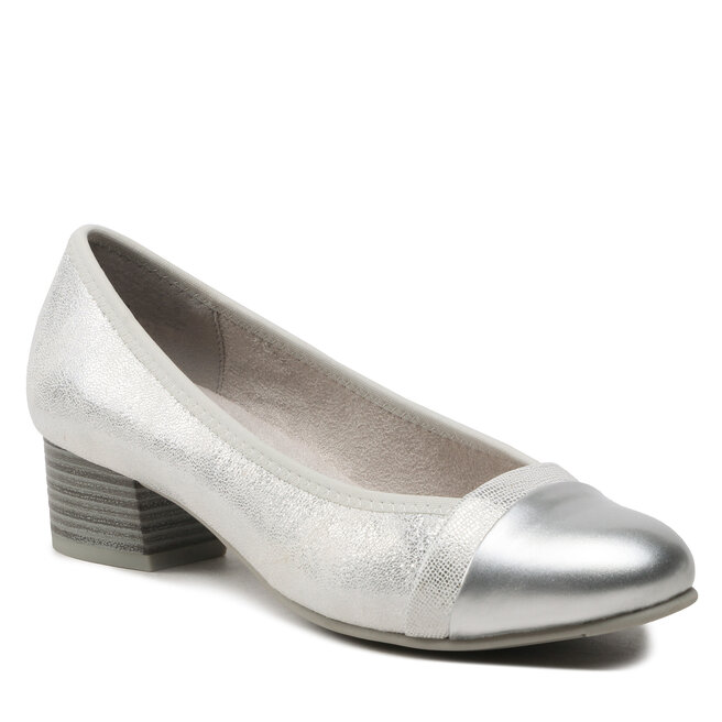 Scarpe basse Jana 8 22366 20 Silver Met Str 920 escarpe