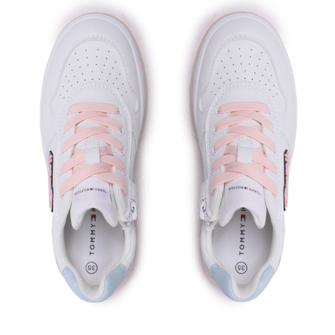 Tommy Hilfiger Sneakers curva Tommy Hilfiger curva tommy hilfiger pink slide curva Tommy Hilfiger heritage chunky curva tommy jeans trainers in white