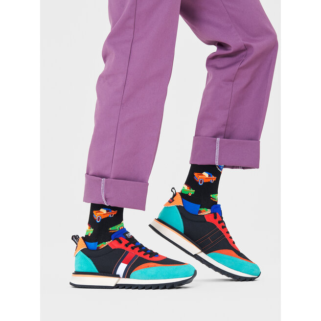 Șosete Înalte Unisex Happy Socks CAR01-9300 Negru CAR01-9300 imagine noua