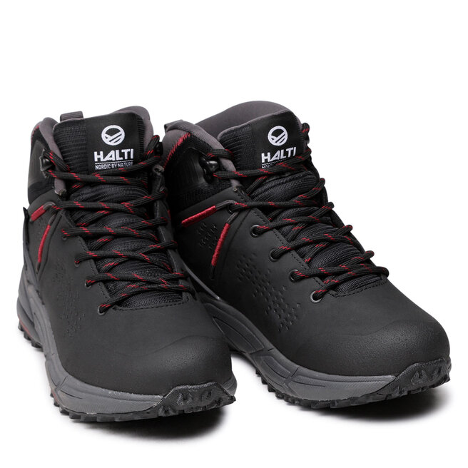 Halti Trekingová obuv Halti Hakon Mid Dx W Trekking Shoe 054-2727 Black/Bordeaux P9969