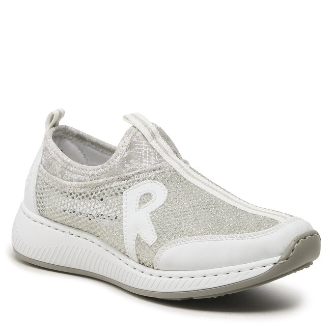 Rieker Sneakersy Rieker N5554-81 Weiss