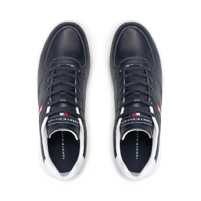 Tommy Hilfiger Sportcipő Tommy Hilfiger Lightweight Leather Sneaker Flag FM0FM03471 Desert Sky DW5