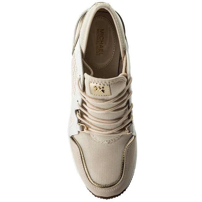 Maven Glitter Chain Mesh And Embellished Suede Trainer  Michael Kors