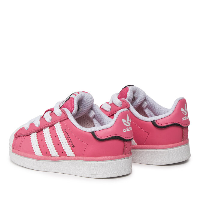 Chaussures adidas Superstar Elastic Lace Kids IE0861 Pnkfus Ftwwht