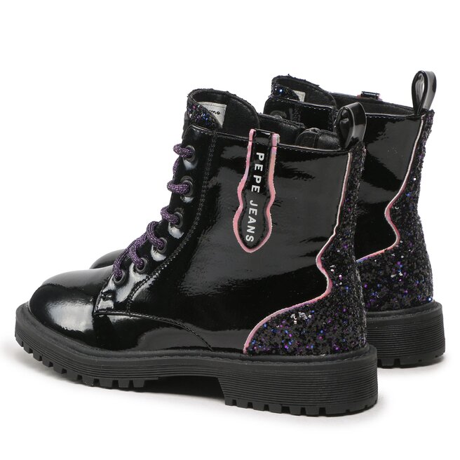 Pepe Jeans Trappers Pepe Jeans Hatton Glitter PGS50185 Black 999