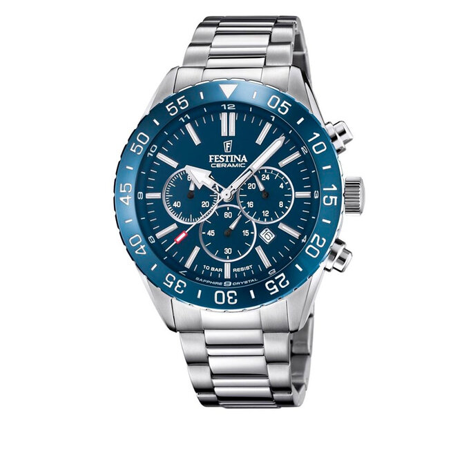 Ceas Festina Ceramic F20575/2 Silver Ceas imagine noua 2022