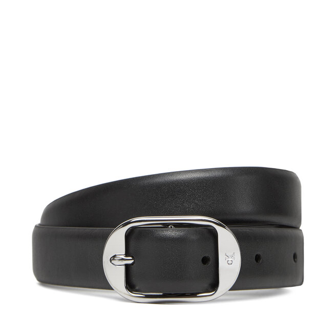 Pasek Damski Calvin Klein Forged Pin Belt 25Mm - Czarny
