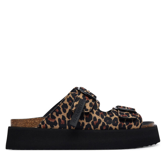 Klapki D.Franklin DFSH414003 Brązowy -