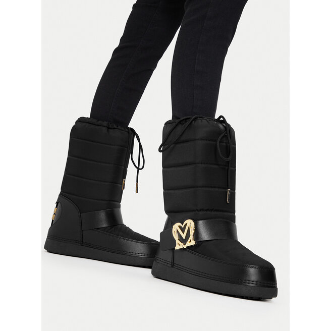 Śniegowce LOVE MOSCHINO JA24052G1LISB00B Czarny - kobiece
