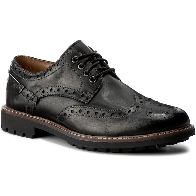 Chaussures basses Clarks Montacute Wing 203510927 Black Leather