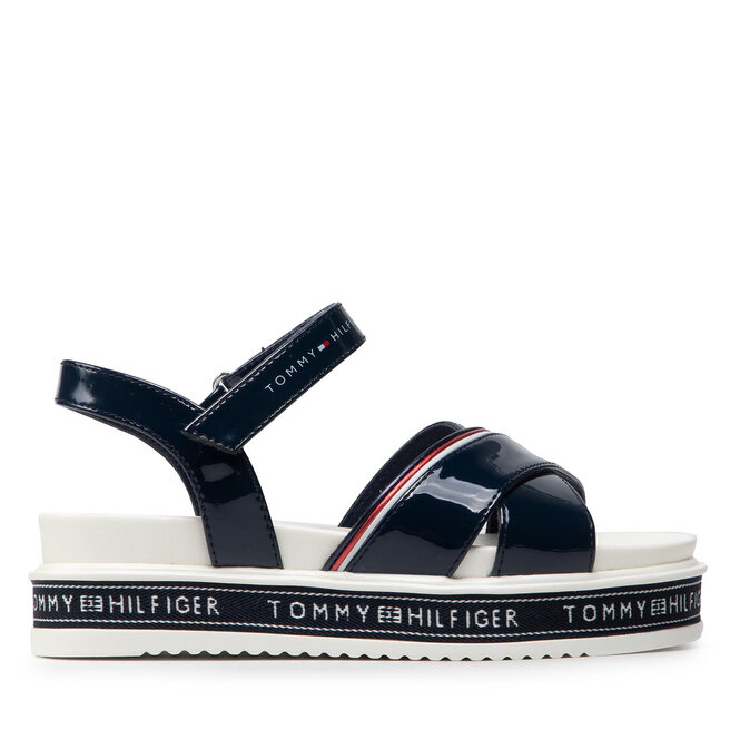 Tommy Hilfiger Szandál Tommy Hilfiger Platform Velcro Sandal T3A2-32178-0774 M Blue 800
