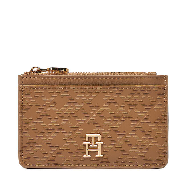Etui na karty kredytowe Tommy Hilfiger Th Distinct Long Cc Holder Mono - Brązowy