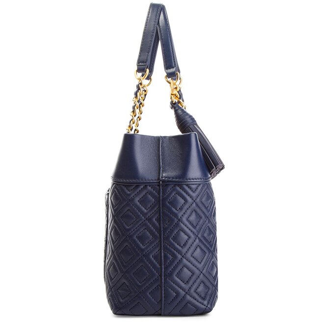 Tory Burch Táska Tory Burch Fleming Small Tote 48892 Royal Navy 403