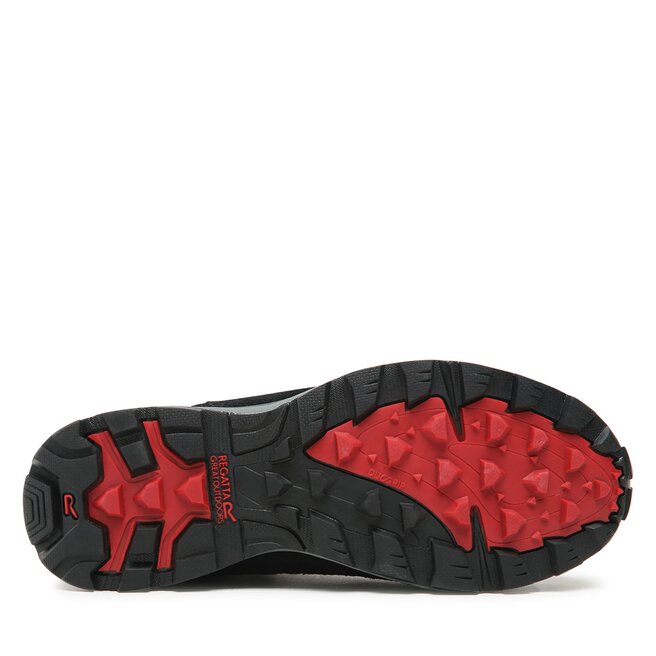 Regatta Trekkingschuhe Regatta Samaris Suede RMF575 Black/Dark Red