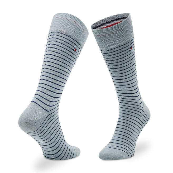 Tommy Hilfiger Комплект 2 чифта дълги чорапи мъжки Tommy Hilfiger 100001496 Blue 022
