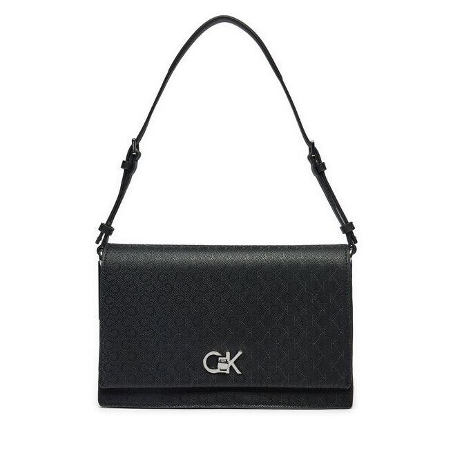 Torebka Calvin Klein Ck Elongated Shoulder Bag_Mono - Czarny