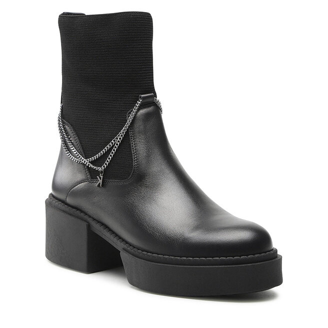 Botine Karino 4402/076 Czarny Lico