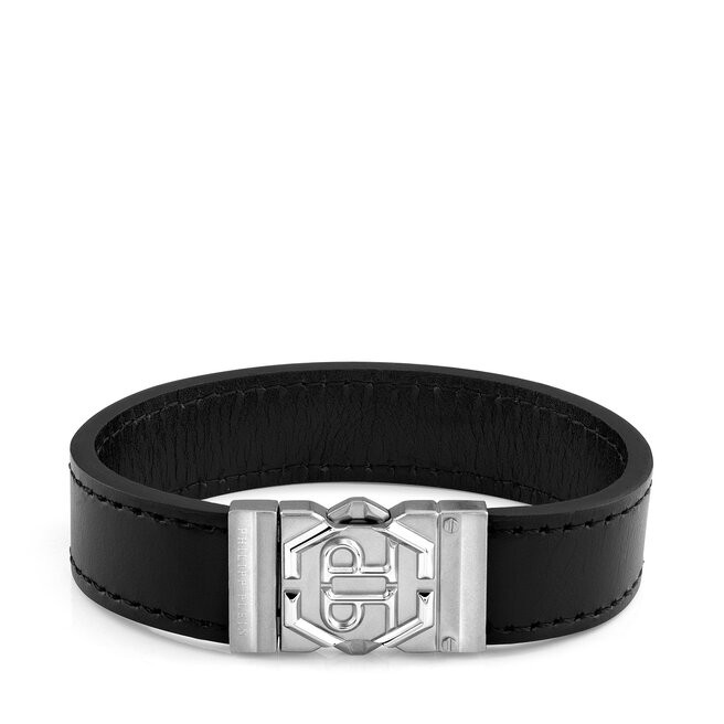 Bransoletka PHILIPP PLEIN Hexagon Tactical Buckle - Czarny