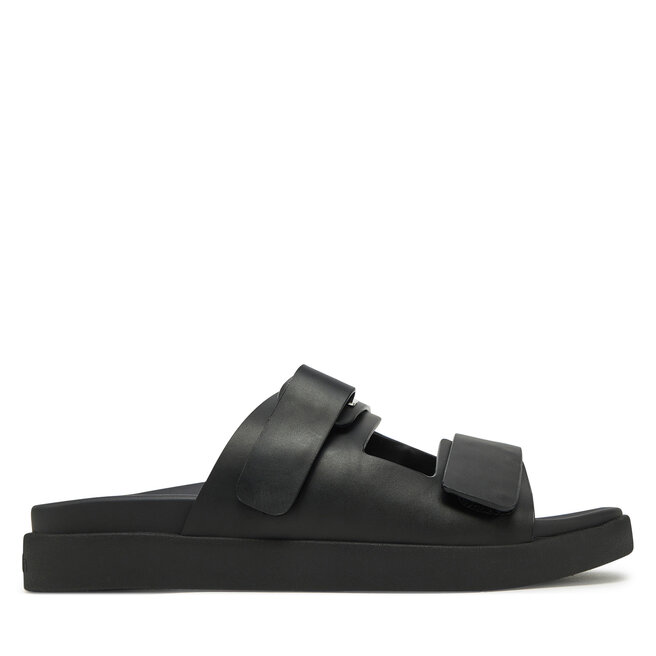 Klapki Calvin Klein Flat Adj Slide Eyelet HW0HW02489 Czarny -