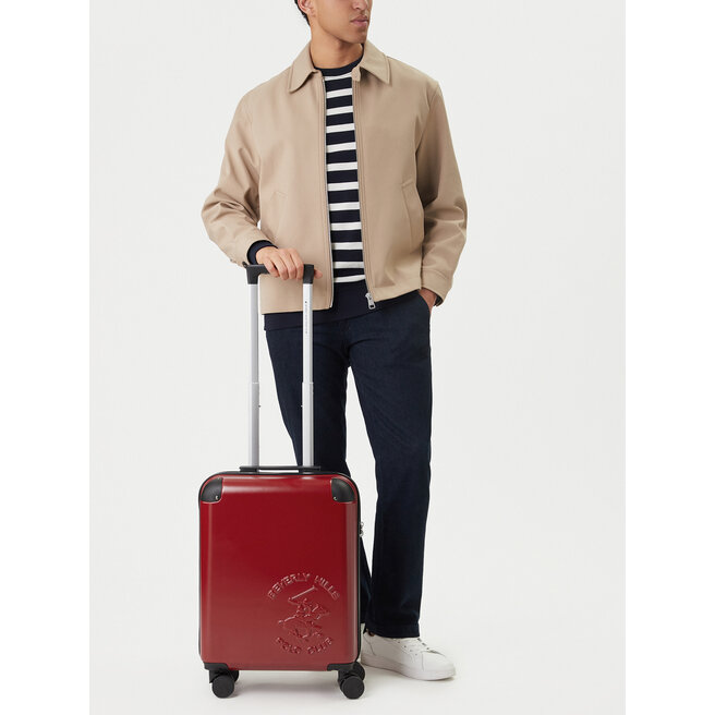 Walizka kabinowa Beverly Hills Polo Club CEO-BHPC-S-010-09-RED Czerwony -