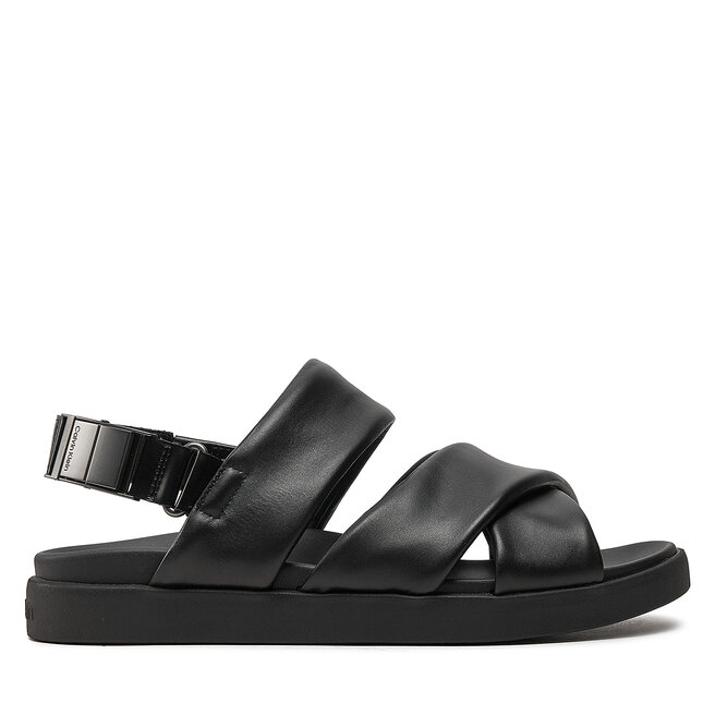 Sandały Calvin Klein Padded Criss Cross Sandal - Czarny